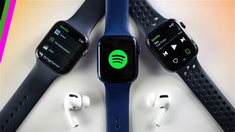 smart watch with spotify app.